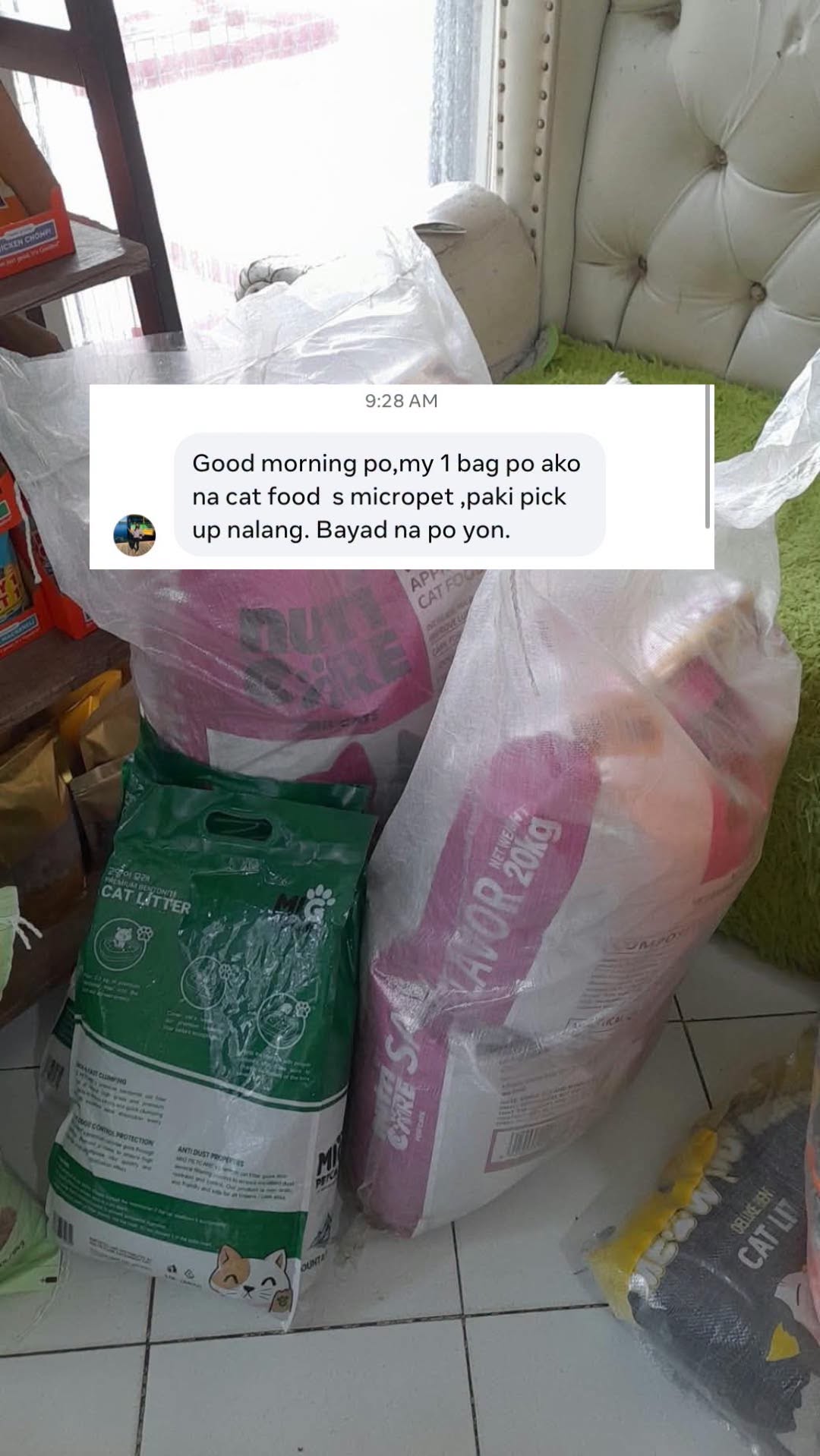 Food & Daily Care donation use proof
